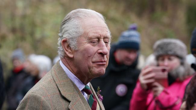 King Charles III visits Aboyne and Mid Deeside Community Shed on January 12, 2023 in Aboyne, Aberdeenshire, Scotland. Picture: Getty