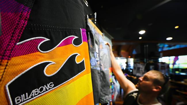 Billabong’s “business school strategy” of acquisitions in the surf, skate, ski and lifestyle sectors may have worsened that identity problem, Dr Canniford says. Picture: Patrick Hamilton/Bloomberg