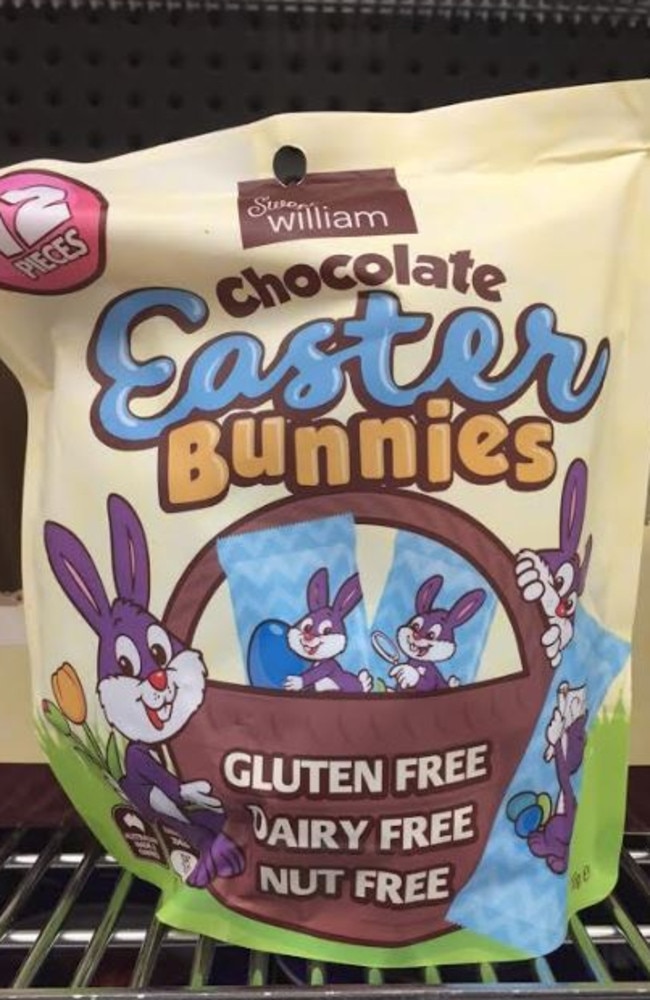 Vegan friendly easter bunnies from Woolworths. Picture: Supplied