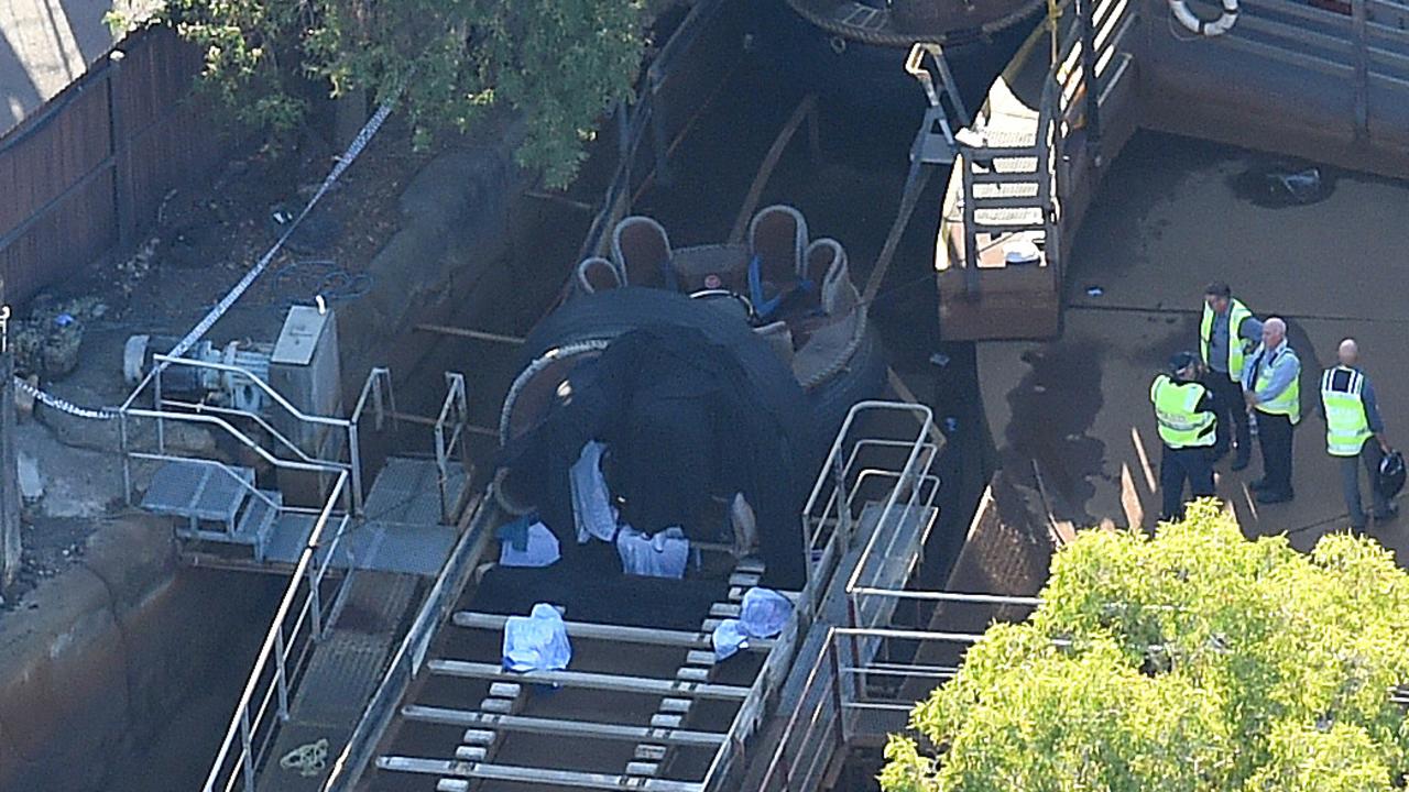 The tragedy happened at Dreamworld in 2016. Picture: AAP Image/Dan Peled