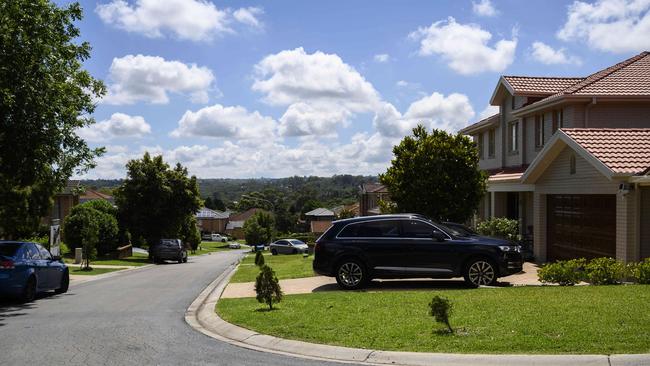 The street in Kellyville where the incident happened. Picture: Darren Leigh Roberts