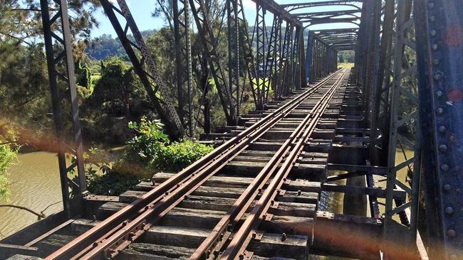 The railway line in South Lismore. Picture: Marc Stapelberg