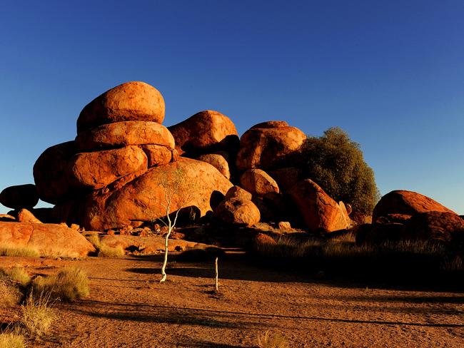 The Devils Marbles are a spectacular sight.