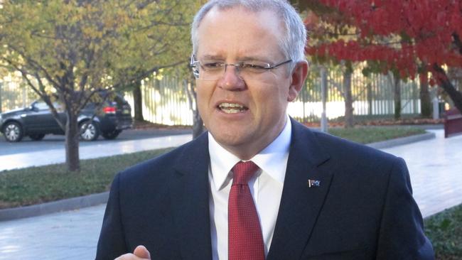 Scott Morrison will hand down the Budget tonight. Picture: Rod McGuirk / AP