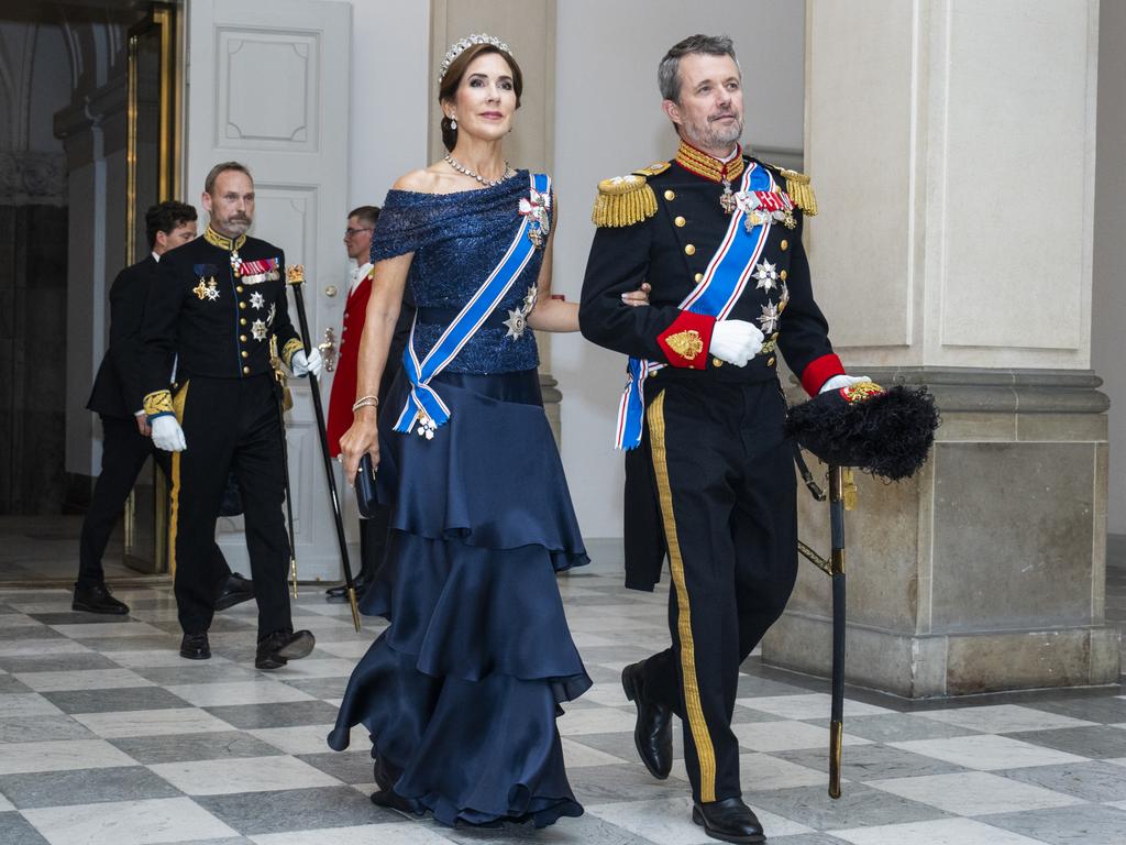 Mary was dressed fit for a Queen. Picture: Getty Images