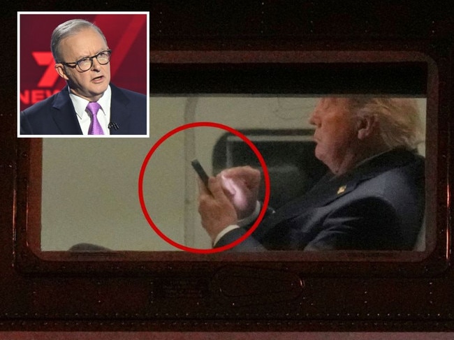 ‘WILL YOU TEXT HIM?’ Albo triggers frenzy over Trump phone claim