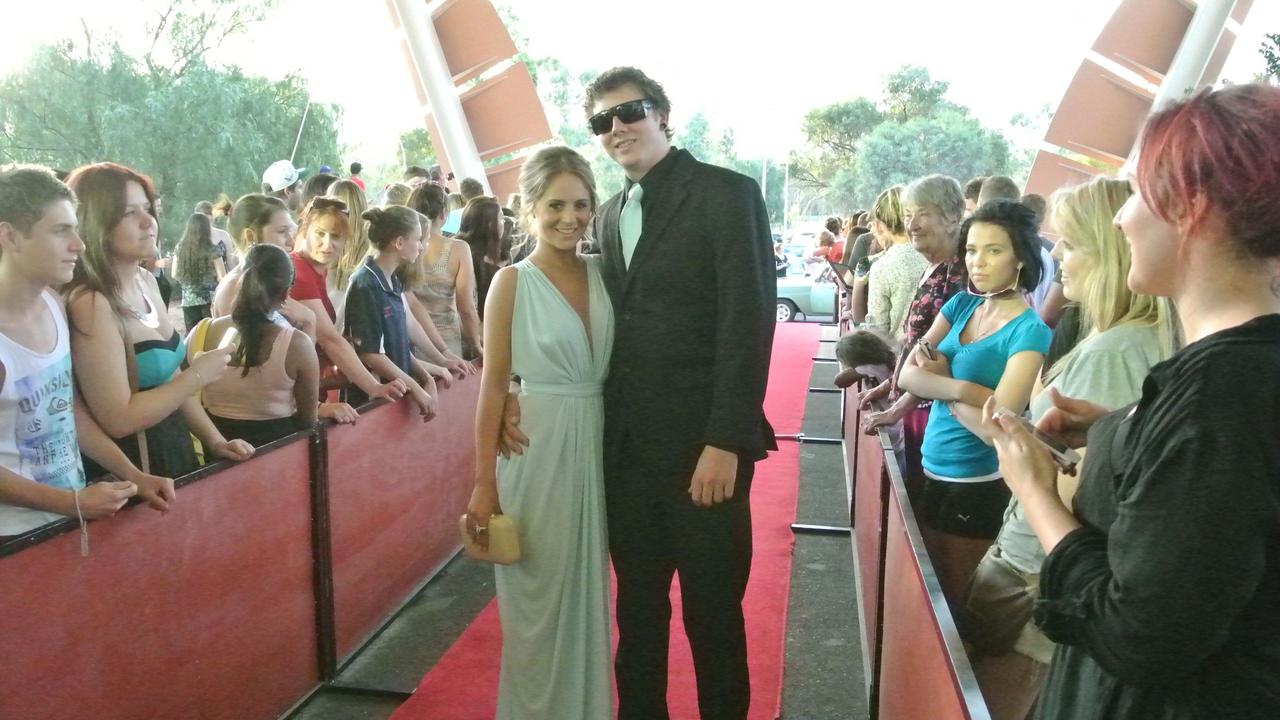 Madeline Wade and Shane Oravsky at the 2012 Our Lady of the Sacred Heart Catholic College formal at the Alice Springs Convention Centre. Picture: NT NEWS