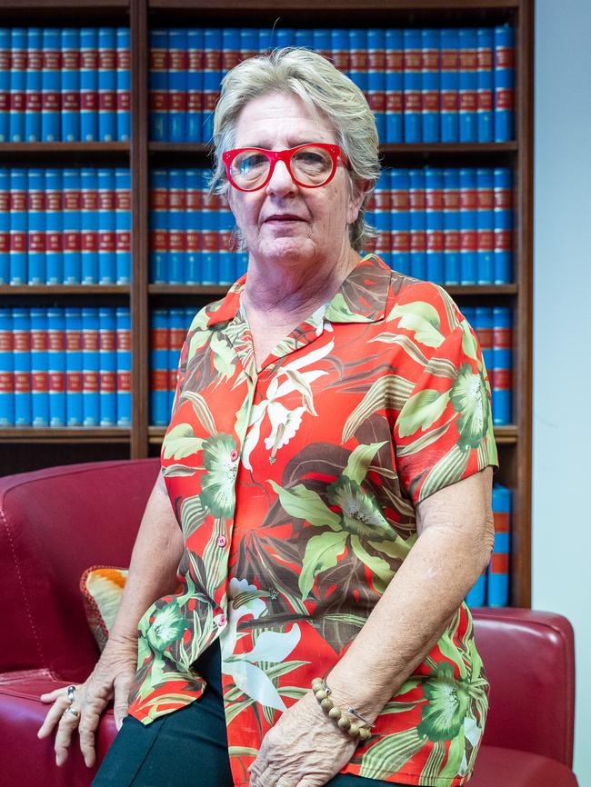 Supreme Court Justice Judith Kelly pictured in her chambers in Darwin. Picture: File