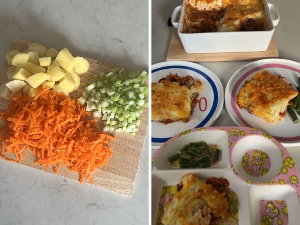 The beef cottage pie took serious level of effort to make, it was delicious though. Picture: Supplied