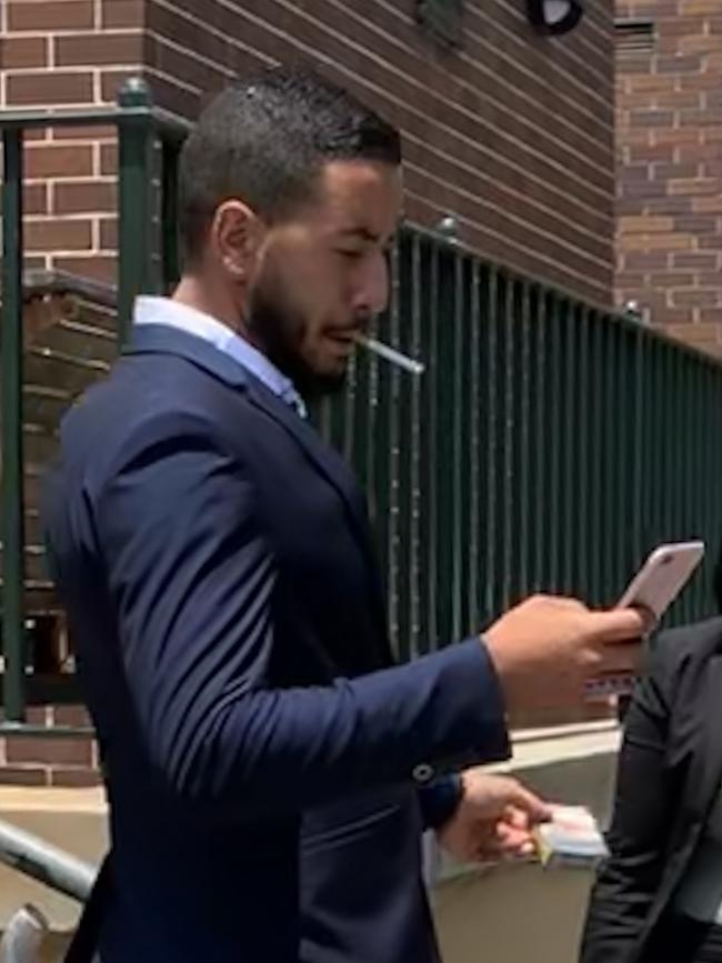 Daniel Vescio outside Manly Local Court where he appeared for sentencing after pleading guilty to affray. Picture: Madelaine Wong