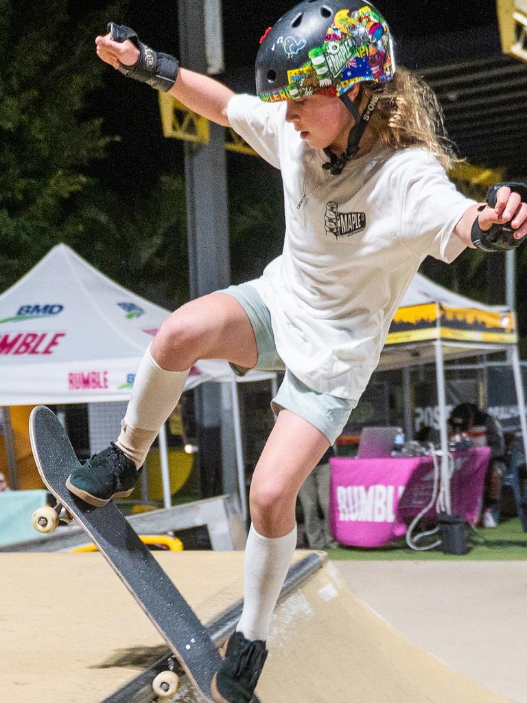 Tayah Payne at Rumble On The Reef Sugar Bowl Skatepark Saturday 23 September 2023 Picture:Michaela Harlow