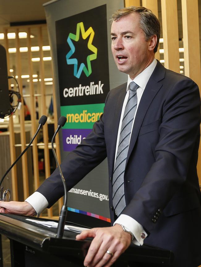 Human Services Minister Michael Keenan says the new crackdown will target people who deliberately set out to commit welfare fraud. Picture: Valeriu Campan