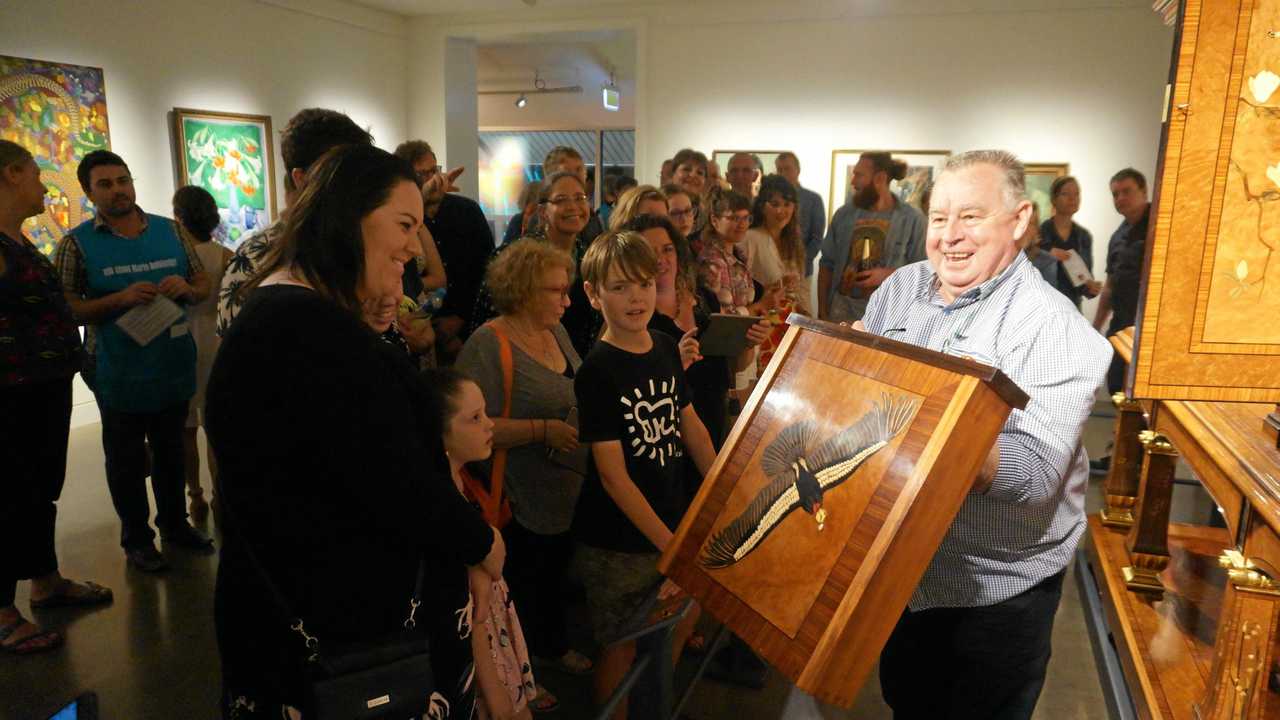 Lismore Regional Art Gallery crowds on opening night. Picture: Alina Rylko