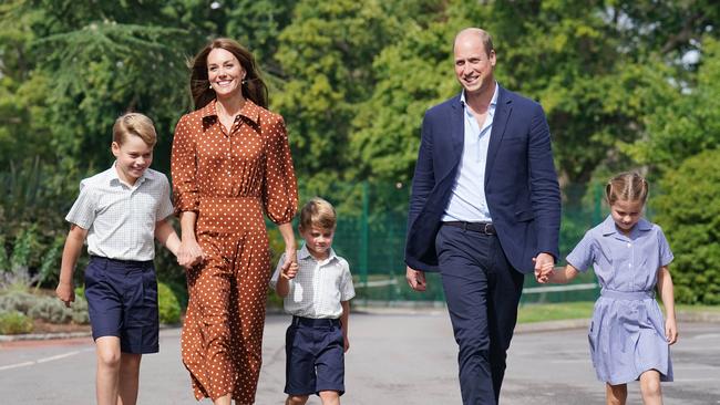 William, Kate and their three kids are ‘happy’ at Adelaide Cottage. Picture: Jonathan Brady – Pool/Getty Images