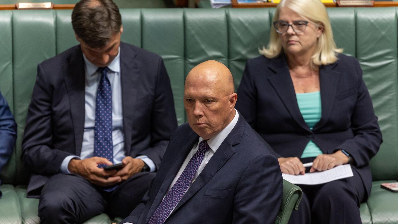 Peter Dutton unleashed on the government during question time on Tuesday. Picture: NCA NewsWire / Gary Ramage