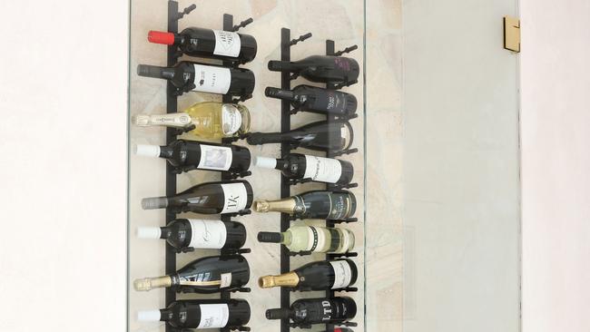 The wine display cabinet is well stocked. Photo: Tara Croser.