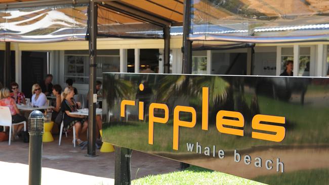 Ripples at Whale Beach in its heyday. It closed in 2014, after five years’ trading, when its owner deemed it “no longer financially viable”. Picture: News Corp