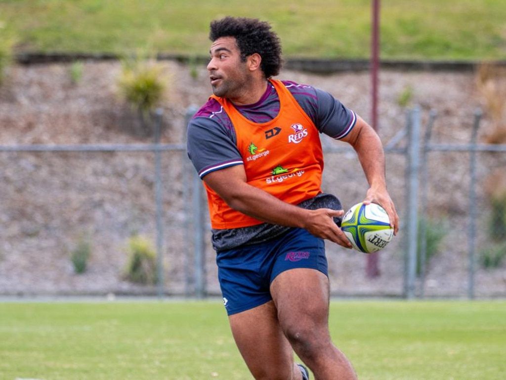 Reds prop Zane Nonggorr has re-signed with Queensland. Picture: QRU/Tom Mitchell