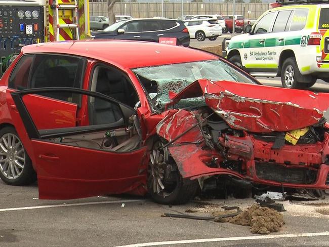 Driver smashes into airport building | Drink driver 7 times over