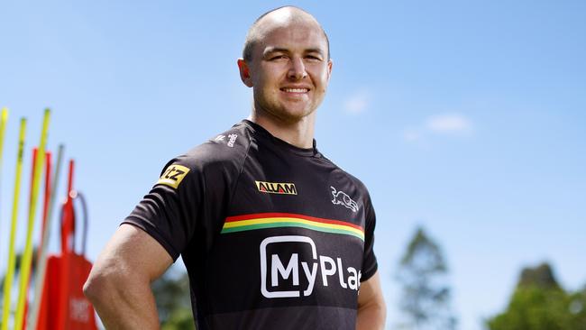 DAILY TELEGRAPH JANUARY 20, 2025. Penrith Panthers fullback Dylan Edwards during pre-season training at Panthers Rugby League Academy. Picture: Jonathan Ng