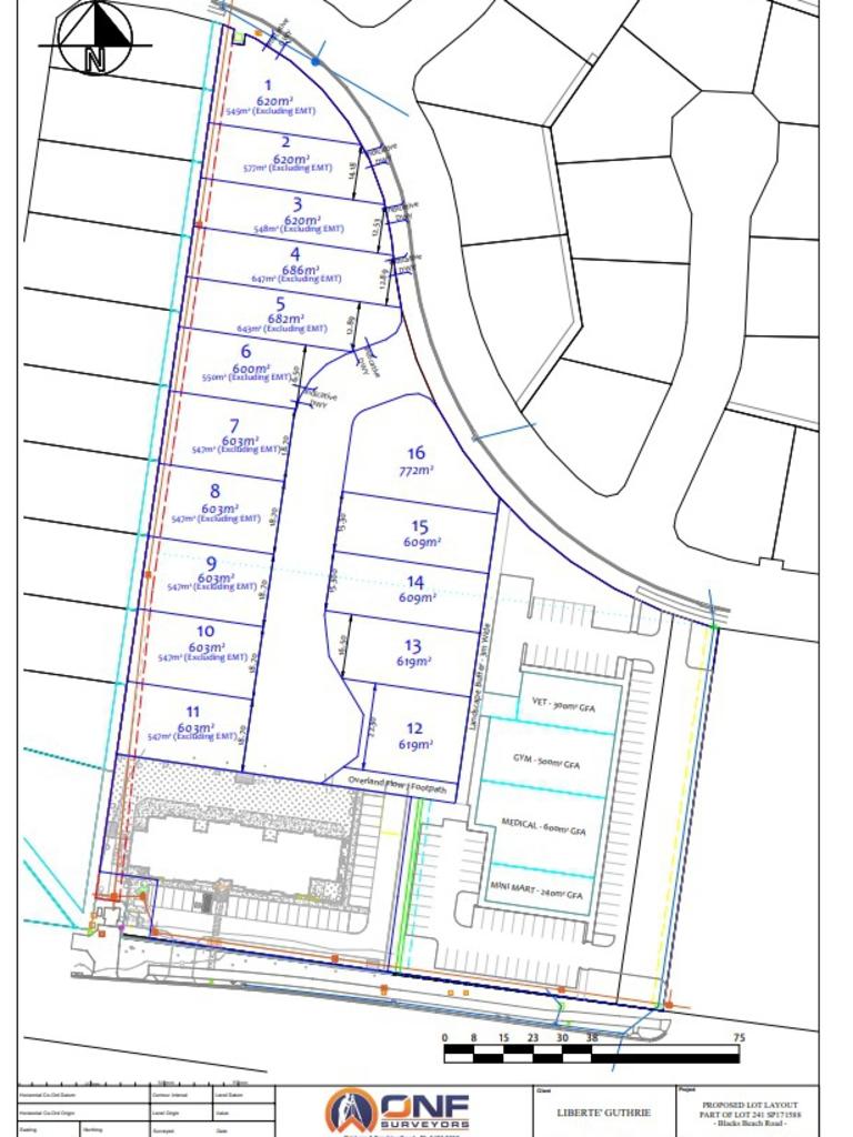 Crossroad Developments’ proposed residential subdevelopment in Blacks Beach. Picture: Documents submitted to Mackay Regional Council