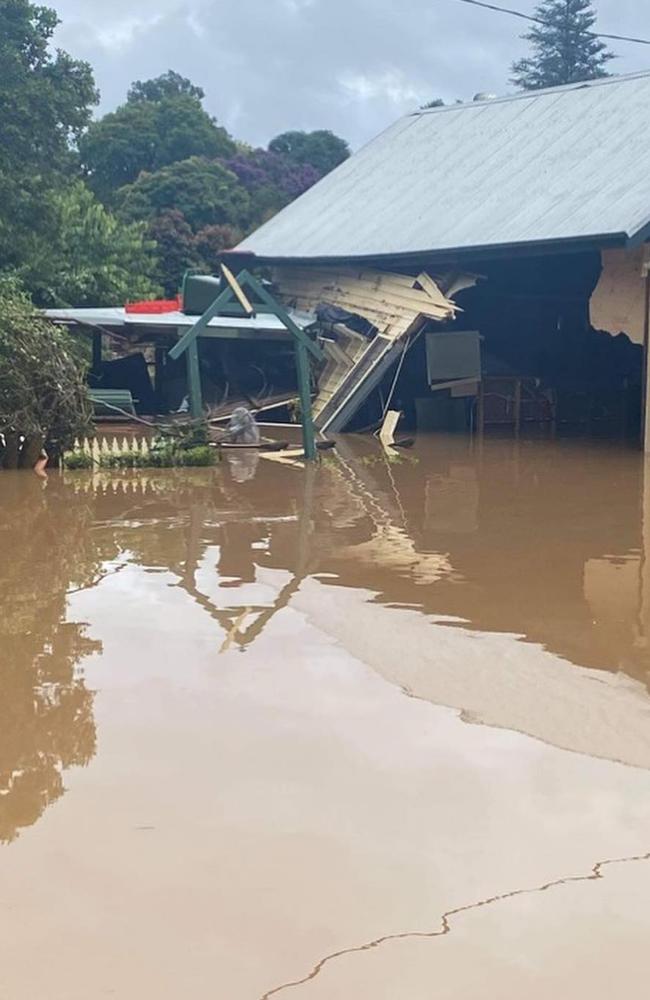 Miss Nellie's Cafe, Kendall, NSW, hit by recent flooding. Picture: Facebook