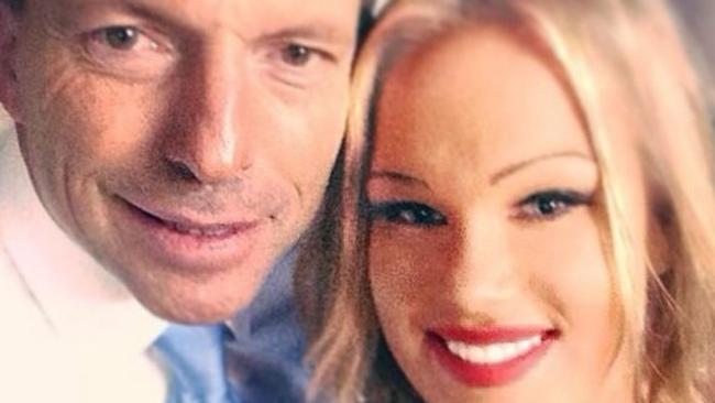 Tammy Candy with former Prime Minister Tony Abbott / Instagram