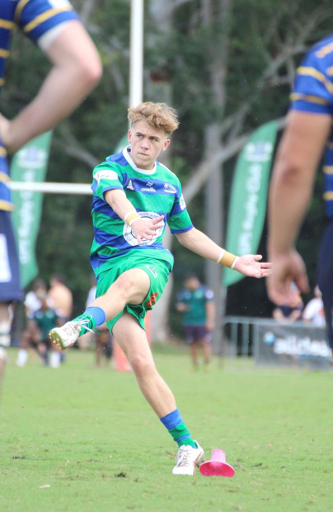 Spencer Alcock. Colts 1 club rugby action between Easts and GPS. Saturday April 6, 2024.