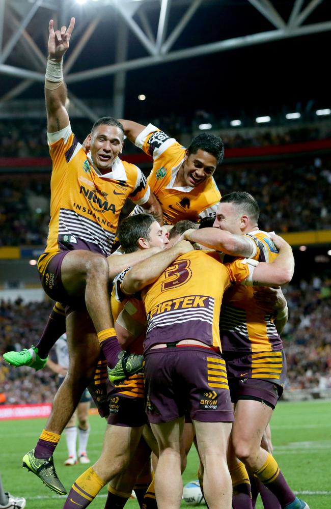 Justin Hodges will go down as one of the best NRL centres of the decade. Picture: Darren England.