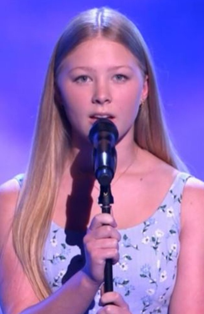 Sunshine said the song was inspired by her grandparents. Picture: Channel 7.