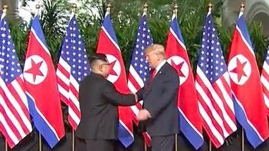 Donald Trump and Kim Jong-un.