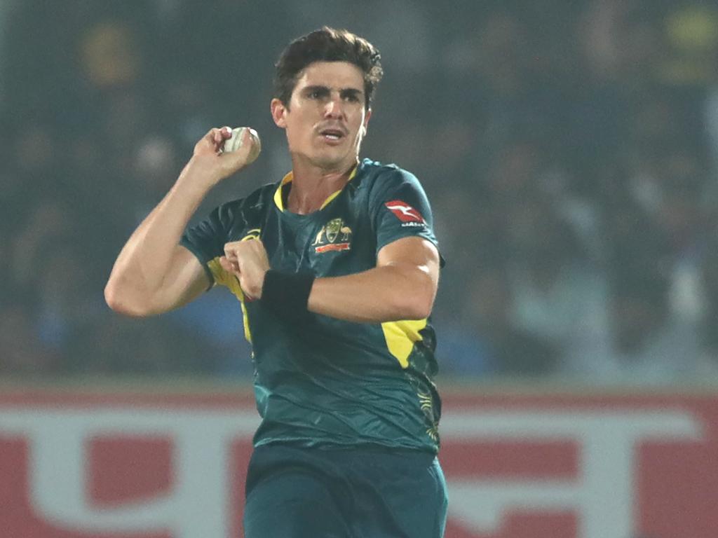 Sean Abbott was targeted by India’s batters. Pictures: Pankaj Nangia/Getty Images