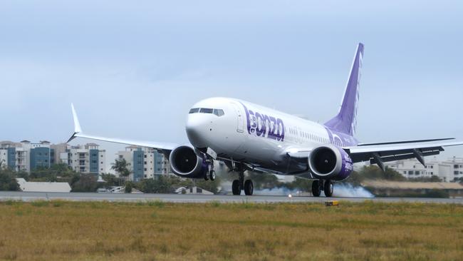 First Bonza 737 aircraft lands in Australia.Photo suppliedEscape 7 August 2022doc holiday