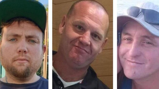 Robert Atkins, Trevor King and Jeff Mundy, all believed to have been murder victims.