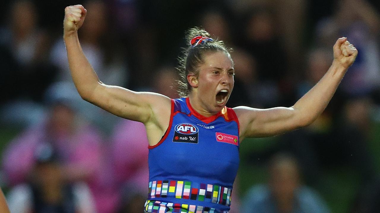 Jess Fitzgerald’s Western Bulldogs defeated the Carlton Blues at Whitten Oval. Picture: Robert Cianflone