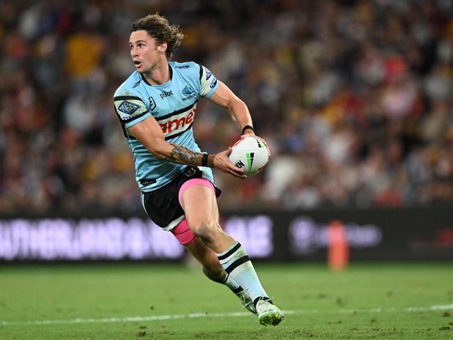 Nicho Hynes was the hero for the Sharks, setting up three tries. Picture: NRL Imagery