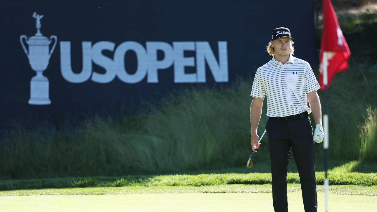 Jed Morgan had his battles at the US Open. Picture: Warren Little/Getty Images