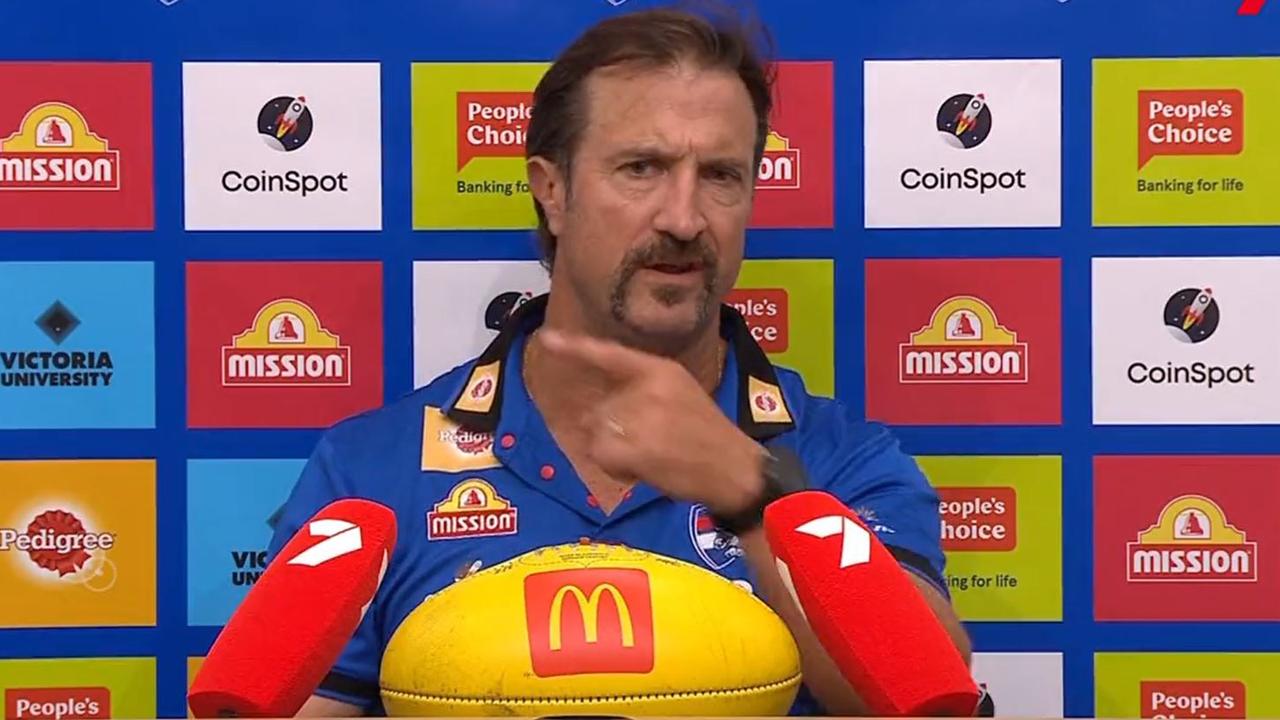 Luke Beveridge unleashed in his post-match press conference last week.