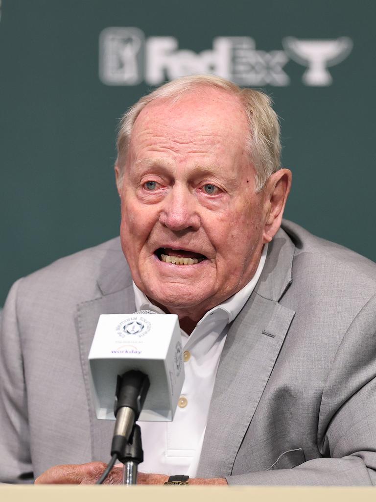 Jack Nicklaus speaks ahead of his Memorial Tournament this week. Picture: Michael Reaves/Getty Images
