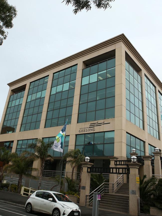 City of Greater Geelong admin HQ on Brougham St. Picture: Alison Wynd