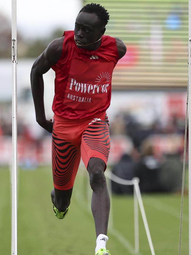 Gout Gout in action recently. Picture: Martin Keep / AFP