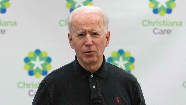 US president-elect Joe Biden after receiving the second course of the Pfizer-BioNTech COVID-19 vaccine in Delaware on Monday. Picture: AFP