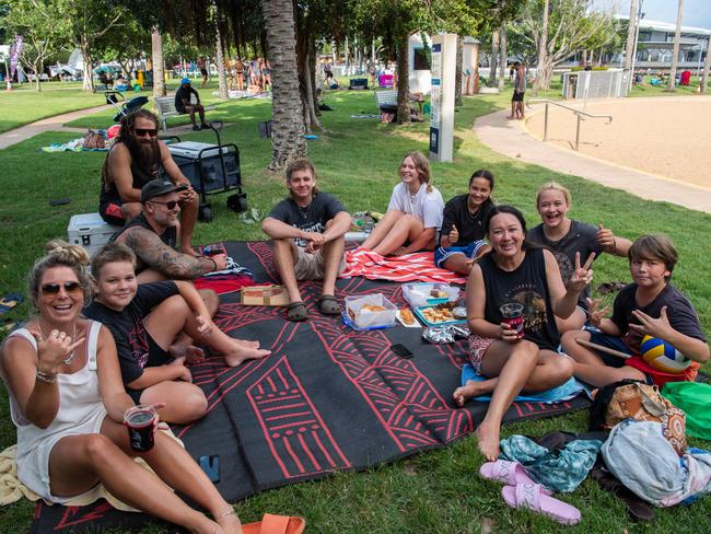 DARWIN, AUSTRALIA Sunday, 31 December, 2023:DARWIN NEW YEARS EVE 2023 Hagenaars Family pose for a photo at Darwin Waterfront. Picture: Pema Tamang Pakhrin