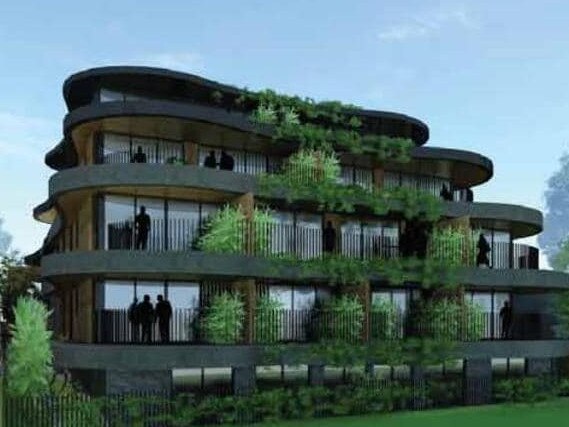 An artists impression of the apartment development on Portarlington's main street.