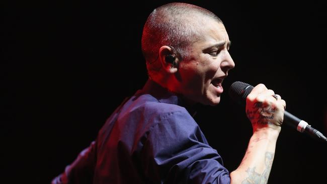 Sinead O'Connor performs live for fans  at Sydney Opera House on March 19, 2015 in Sydney. Picture: Don Arnold/WireImage