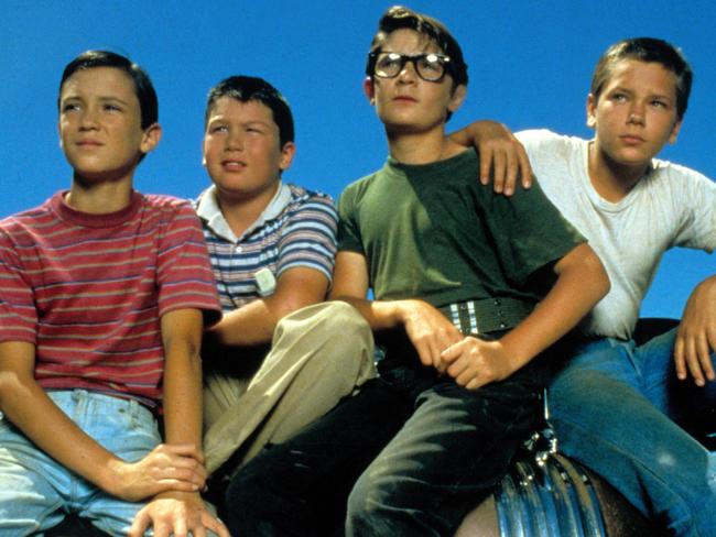 Wil Wheaton, Jerry O’Connell, Corey Feldman and River Phoenix in Stand By Me. Picture: Supplied