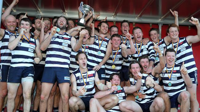 Lockington-Bamawm United won the Heathcote District league premiership last year. Picture: Yuri Kouzmin