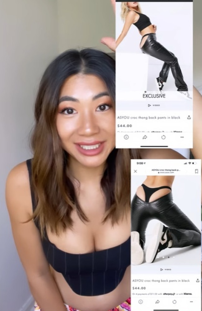 Sydney influencer Jessie Khoo decided to buy a pair of these racy G-string pants. Picture: Instagram/jessie_khoo