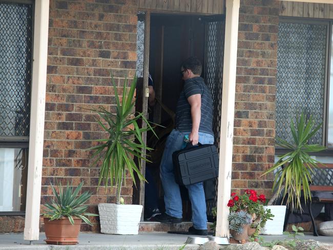 Christchurch mass shooting terror attack. Police search the house where Sharron Tarrant lives in Lawrence, Sharron Tarrant is the mother of. Brenton Tarrant the Christchurch shooter. . Pic Nathan Edwards