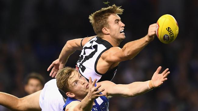 Port Adelaide key defender Dougal Howard is not taking his eye off the ball as the Power starts a six-week stretch against bottom-10 teams. Picture: Quinn Rooney (Getty Images)